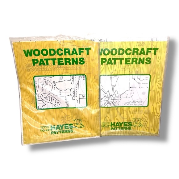 Set Of 2 Woodcraft Woodworking Pattern Books Hayes Patterns Crafting Projects - Picture 1 of 9